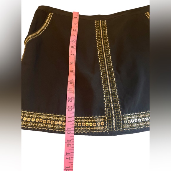 Madewell Sequin Embellished Boho Mini Skirt Lined With Pockets Size 10 - Picture 9 of 11